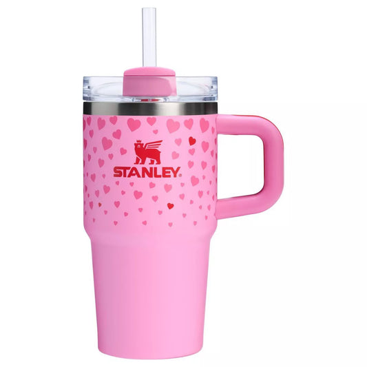 Stanley 20 oz Stainless Steel H2.0 Flowstate Quencher Tumbler with handle - Valentine's Day